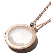 Thumbnail for your product : Chopard 18kt rose gold Happy Diamonds Icons pendant necklace