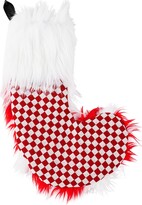 Thumbnail for your product : JIU JIE SSENSE Exclusive Red & White Faux Fur Stocking