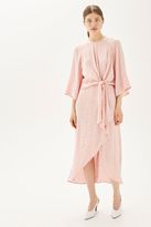 Thumbnail for your product : Topshop Jacquard knot front midi dress