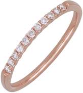 Thumbnail for your product : Bony Levy 18K Rose Gold Pave Diamond Stacking Ring - 0.14 ctw