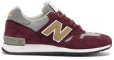 Thumbnail for your product : New Balance Made In Uk 670 Suede And Mesh Trainers - Burgundy/grey