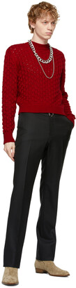 John Lawrence Sullivan Red Cable Knit Sweater