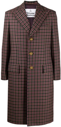 Vivienne Westwood Checked Single-Breasted Coat