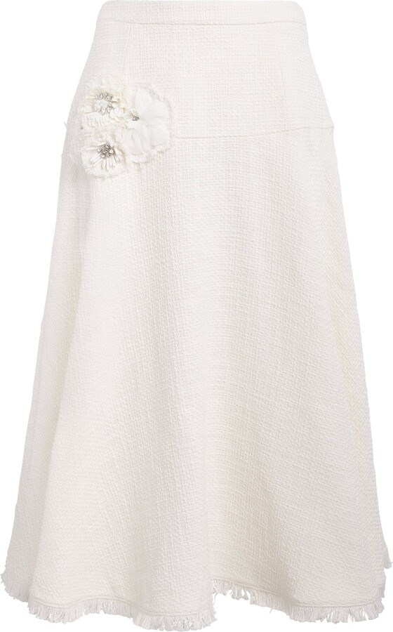 Cinq à Sept Cotton Henriette Midi Skirt