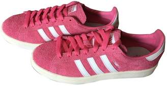 adidas pink suede shoes