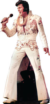 70'' Elvis Hawaii Cardboard Cutout Standup