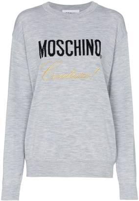 Moschino wool logo jumper