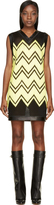 Thumbnail for your product : Alexander Wang Black & Yellow Mesh Shoe Lace Embroidery Dress