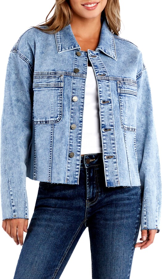 Wash Lab Denim Fetching Boxy Denim Jacket