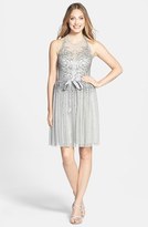 Thumbnail for your product : Adrianna Papell Sequin Woven Halter Dress