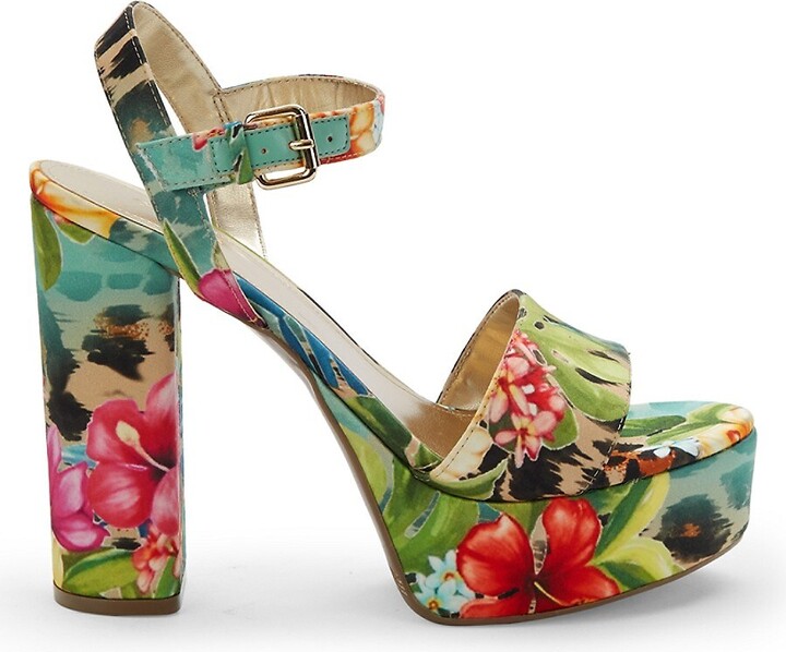 GUESS Floral Sandals - ShopStyle