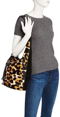 Elizabeth and James Finley Courier Leopard Print Calf Hair Hobo - 100% Exclusive
