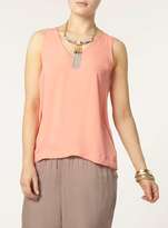 Thumbnail for your product : Dorothy Perkins Coral V-Neck Shell Top