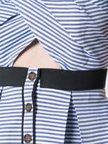 Thumbnail for your product : Self-Portrait striped off-shoulder blouse
