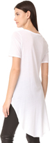 Thumbnail for your product : Enza Costa High Low Knotted Tee