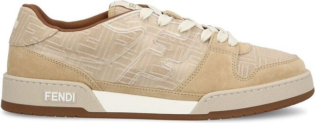 Fendi Match FF Jacquard Low-Top Sneakers
