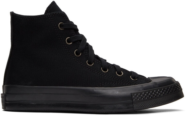 Black Leather Converse | Shop the world's largest collection of fashion |  ShopStyle