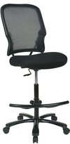 Thumbnail for your product : Office Star Big Man's Dark Airgrid Back with Black Mesh Seat Double Layer Seat Drafting Chair (No Arms)