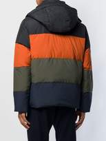 Thumbnail for your product : Lacoste colour block striped puffer jacket