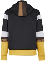 Thumbnail for your product : Fendi Colour-Block Zip-Up Hoodie
