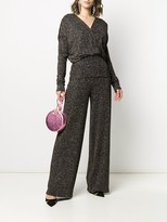 Thumbnail for your product : Just Cavalli metallic V-neck wrap blouse