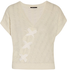 Raoul Lace-Up Textured Cotton-Blend Sweater