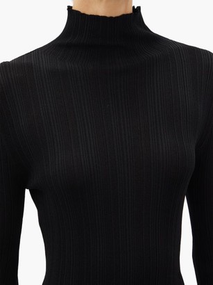 Totême Narano Roll-neck Ribbed Sweater - Black