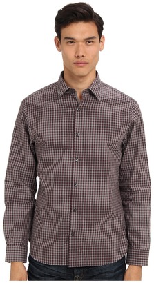 Michael Kors Floyd Check CEO Shirt Men's Long Sleeve Button Up