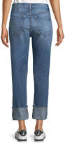 Thumbnail for your product : Alice + Olivia JEANS Amazing Cropped Embroidered Straight Jeans