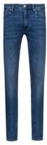 Thumbnail for your product : HUGO Skinny-fit jeans in used-effect stretch denim