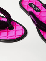 Thumbnail for your product : Tom Ford Brighton Velvet Sandals