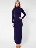 Thumbnail for your product : American Apparel Cotton Spandex Jersey Long Sleeve Turtleneck Maxi Dress