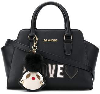 Love Moschino love patch tote bag