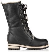 Thumbnail for your product : Jimmy Choo Dalton Black Leather and Shearling Lined Boots