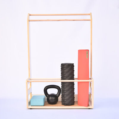 Yoga Mat Hanger and Exercise Equipment Storage Rack