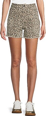 Vigoss High Rise Cheetah Print Cutoff Shorts
