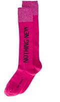 Thumbnail for your product : Off-White Pink Nothing New glitter socks