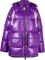 Thumbnail for your product : KHRISJOY Iconic logo-print puffer coat