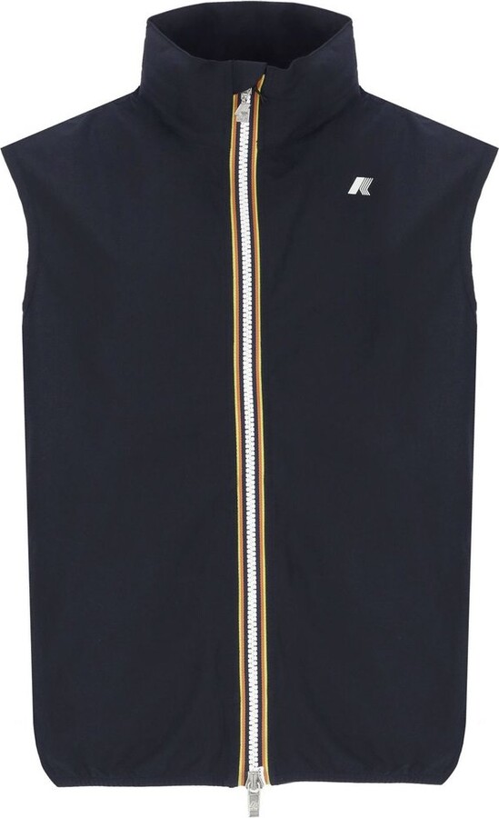 K-Way High Neck Zip Gilet Jacket