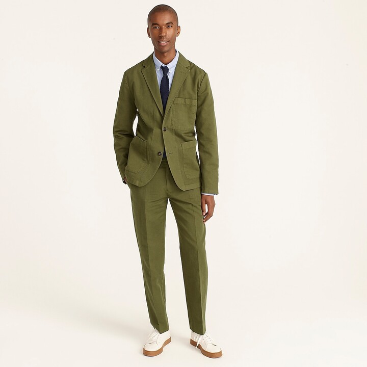 forest green suit jacket