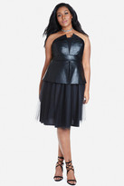 Thumbnail for your product : Fashion to Figure Sidney Strapless Faux Leather Dress