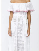 Thumbnail for your product : Lisa Marie Fernandez Ric Rac Mira Flounce Eyelet Dress - White - Size III