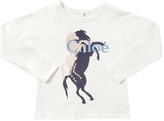 Thumbnail for your product : Chloé Logo Print L/s Cotton Jersey T-shirt