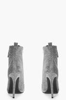 Thumbnail for your product : boohoo Susie Shimmer Stiletto Pointed Hiker Boot