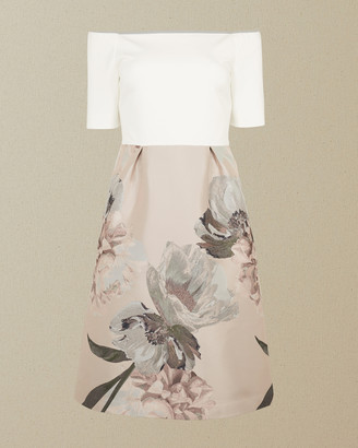 Ted Baker CATHIEY Woodland off the shoulder dress