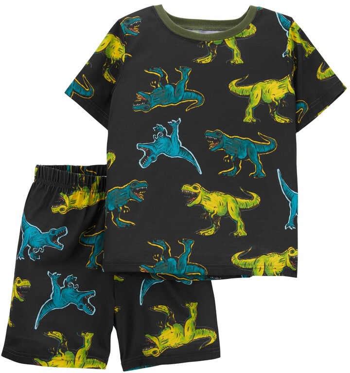 Jurassic World dinosaure garçon 4 pièces TEE Short En Coton Pyjama Set 21JA061BSS 
