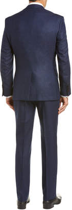 English Laundry Wool 3Pc Vested Suit With Flat Front Pant