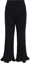Thumbnail for your product : Stella McCartney Myles Ruffled Wool-blend Kick-flare Pants