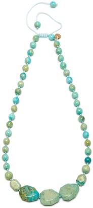 Lola Rose Women's Base Metal Ipanema Short Faceted Nugget Lime Butter Calcite Necklace of Length 50-70 cm