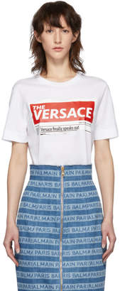 Versace White Tabloid T-Shirt